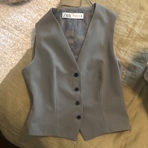 Zara Button-Up Vest
